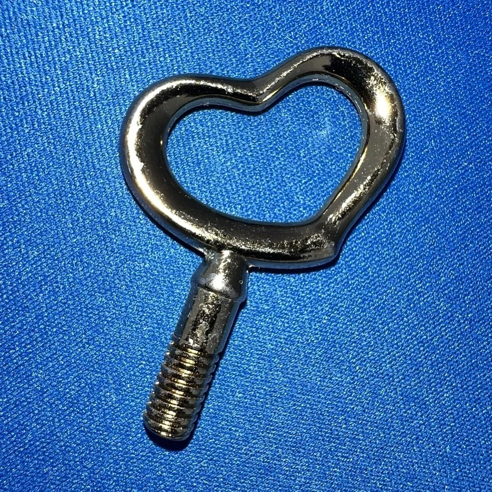 HEART-SHAPE INK PEN vtg writing instrument 1960s golden ballpoint Slim No Ink